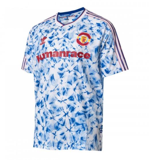 Manchester United Human Race Blue Soccer Jersey Shirt 2020/21